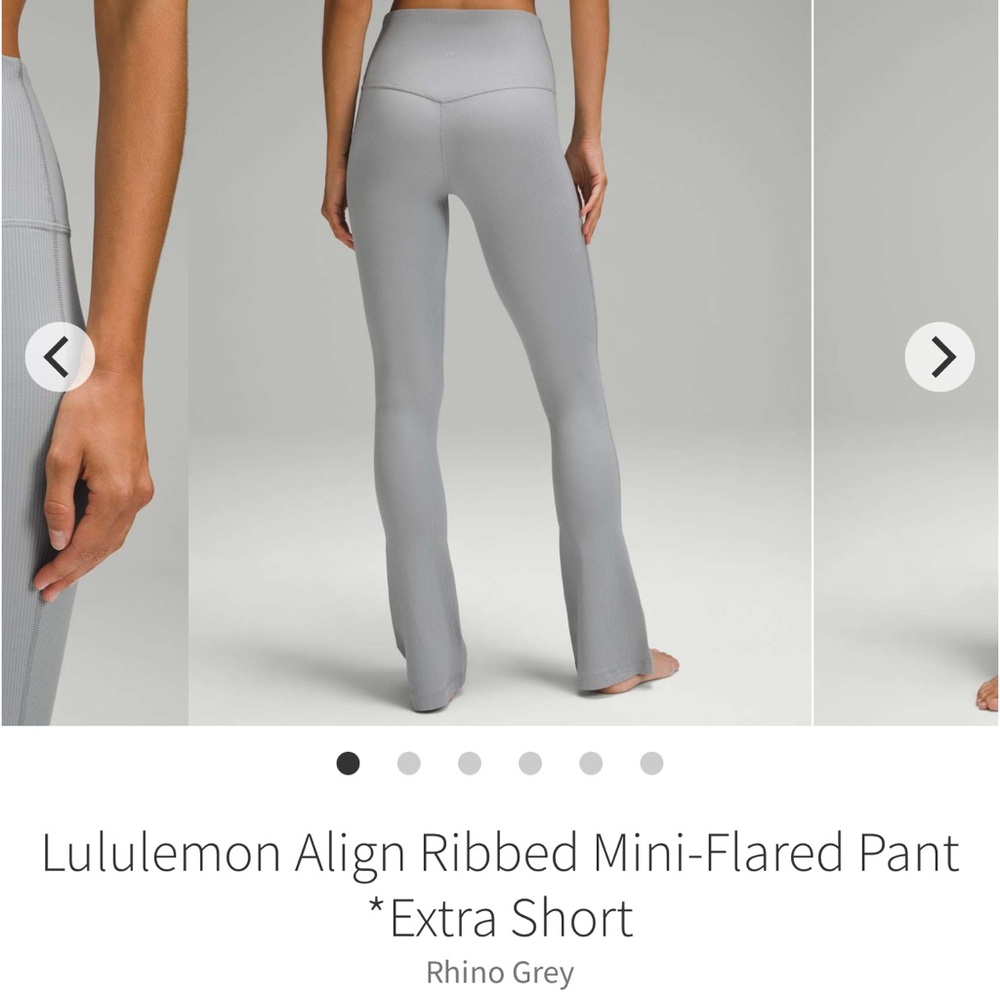 Lululemon Athletica Align Ribbed Mini-Flared Pant in Gray - Picture 2 of 11